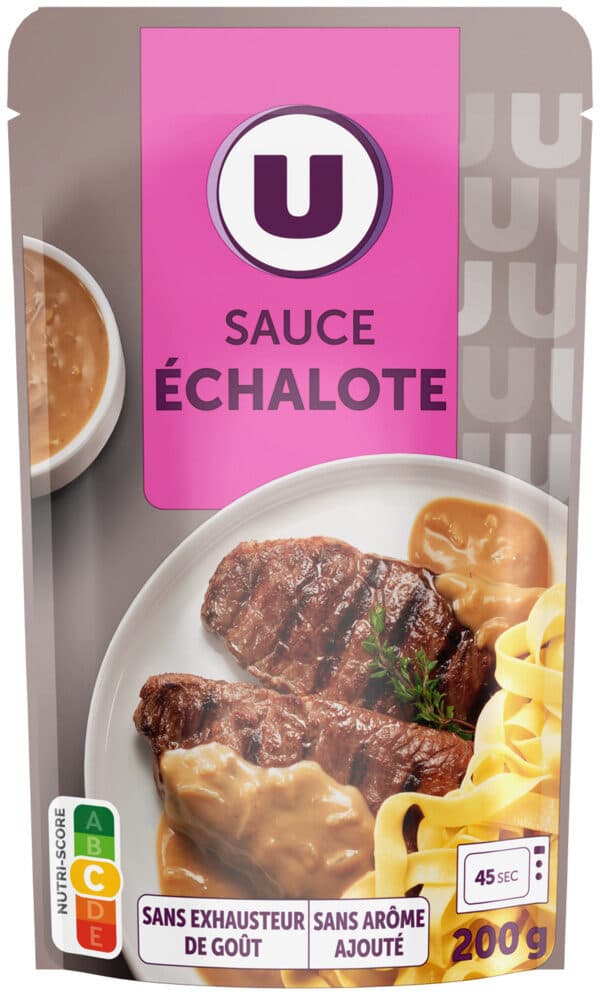 U Sauce liquide à l'échalotes sachet de 200g packshot