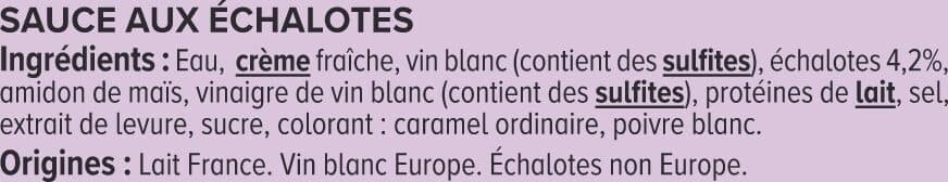 U Sauce liquide à l'échalotes sachet de 200g packshot