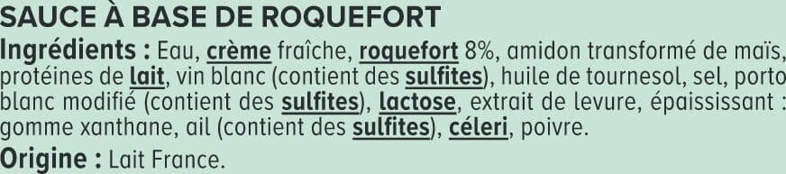 U Sauce liquide au roquefort sachet de 200g packshot