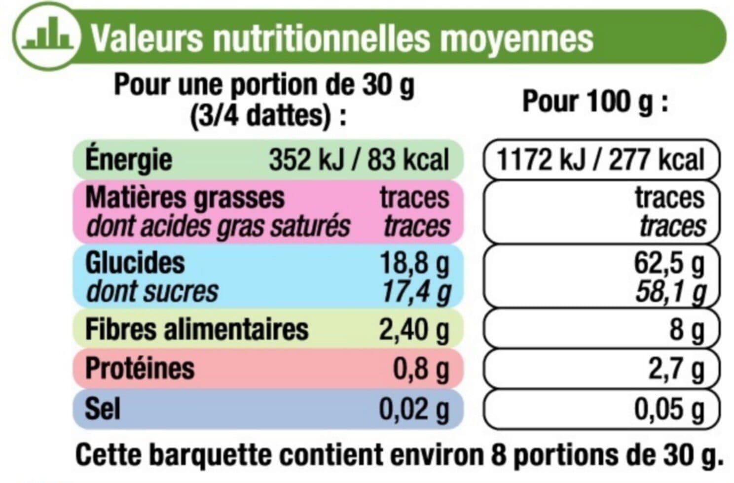 U Datte Deglet Nour - Barquette 250g packshot