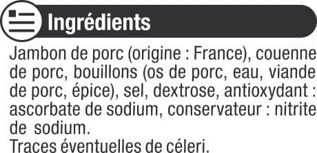 U Jambon cuit à griller - x2 tranches, 180g packshot