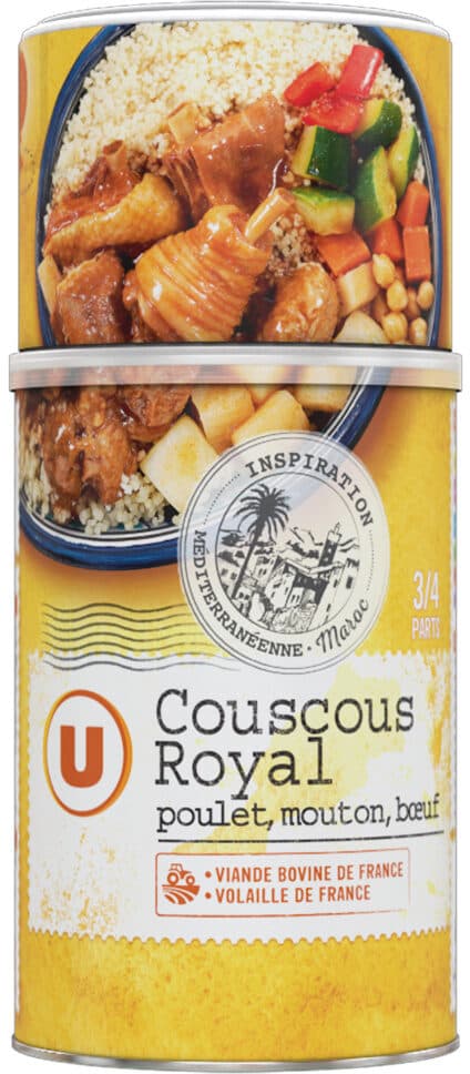 U Couscous royal 3 viandes volaille, mouton et boeuf packshot