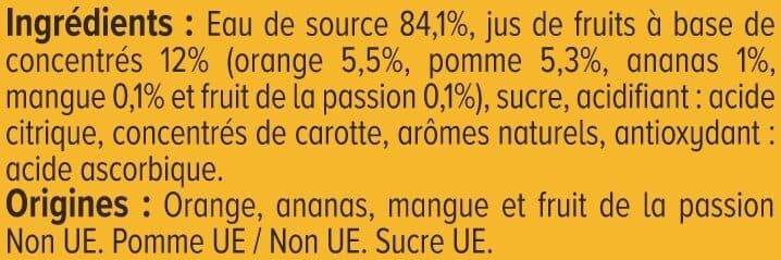 U Boisson aux jus de fruits ABC aromatisée TROPICAL, 2l packshot