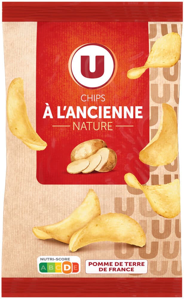 U Chips à l'ancienne nature 150g packshot
