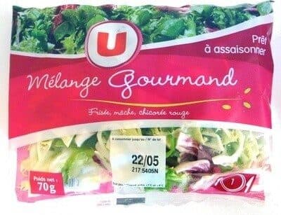 U Salade Mélange Gourmand (frisée,mâche,chicorée rouge) packshot