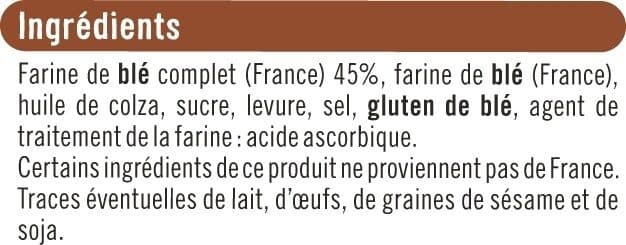U Petits pains grillés au blé complet 400g packshot