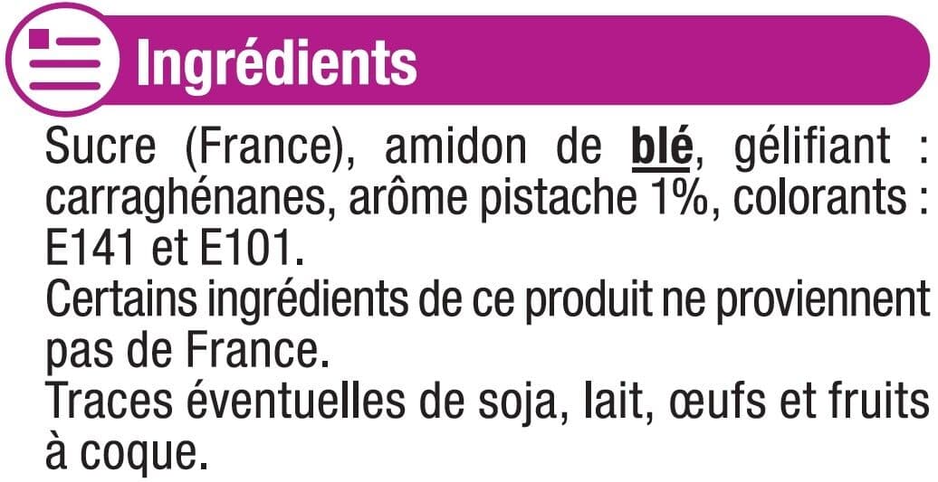 U Les entremets préparation pour flan pistache 4 doses, 260g packshot