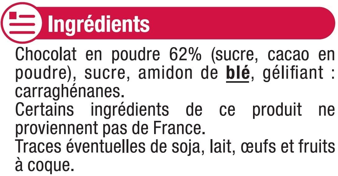 U Les entremets préparation pour flan chocolat 4 doses, 344g packshot