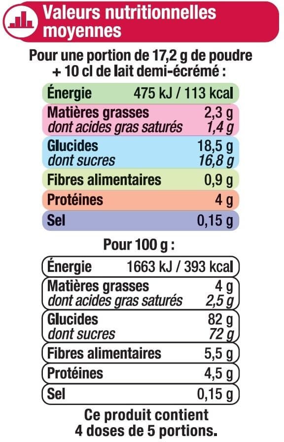 U Les entremets préparation pour flan chocolat 4 doses, 344g packshot