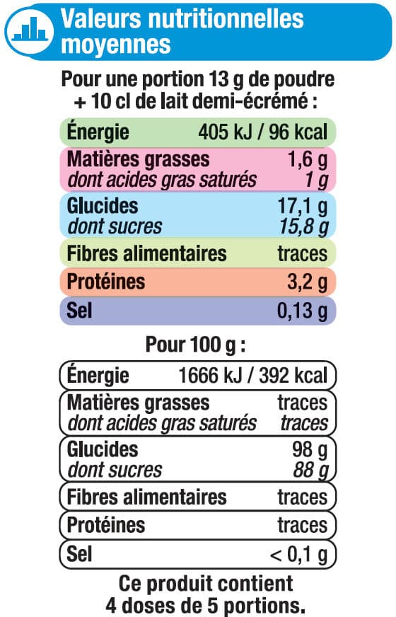 U Les entremets préparation pour flan vanille 4 doses, 260g packshot