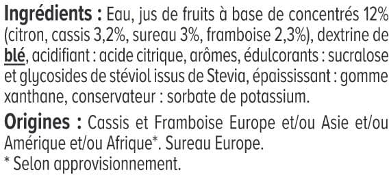 U Boisson concentrée à diluer à la grenadine sans sucres bouteille de75cl packshot