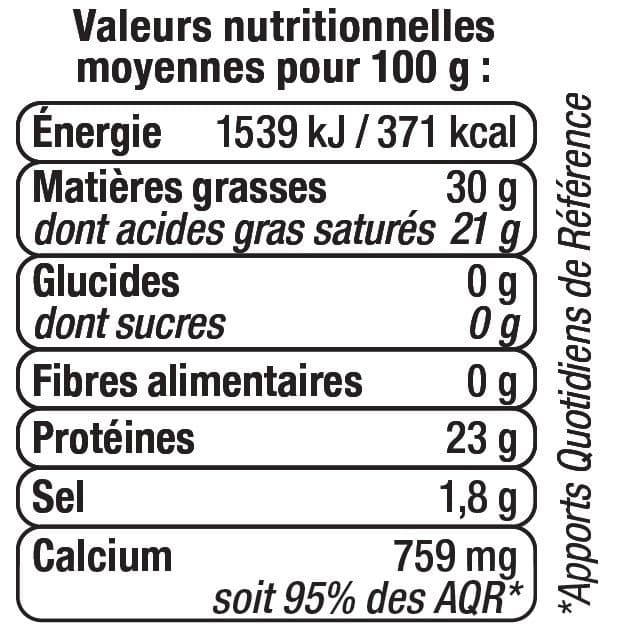 U Gouda pasteurisé aux graines de cumin portions 30% de MG packshot
