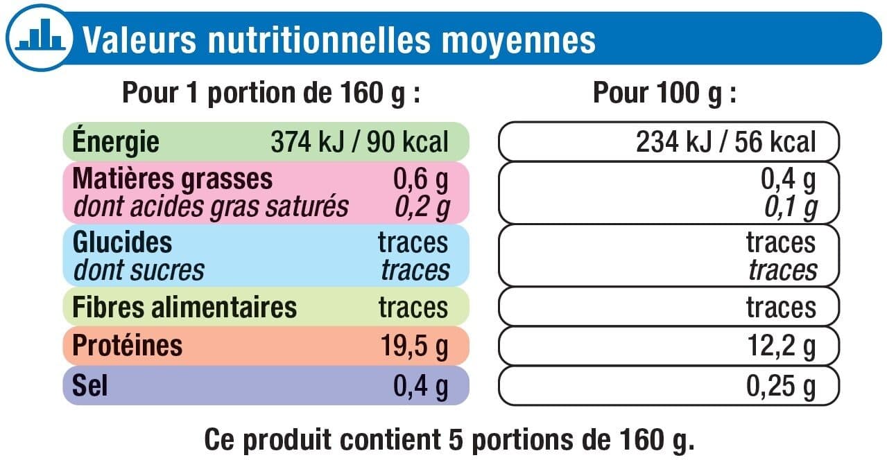 U Filet de colin d'Alaska MSC sans peau/sans arête 800g packshot
