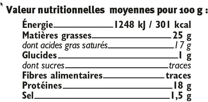U Fromage crèmeux au lait pasteurisé 25%MG - 180g packshot