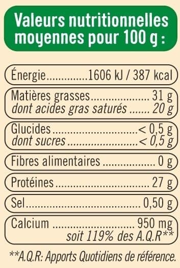 U Fromage au lait pasteurisé Emmental français 31%mg, 250g packshot