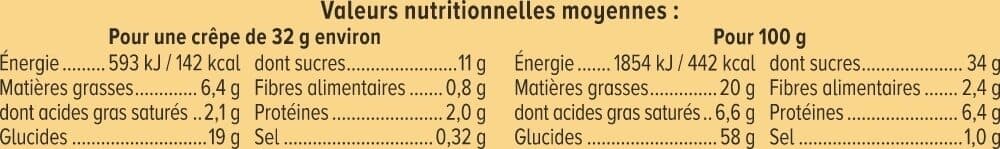 U Crêpes fourrées chocolat et céréales - x8 256g packshot