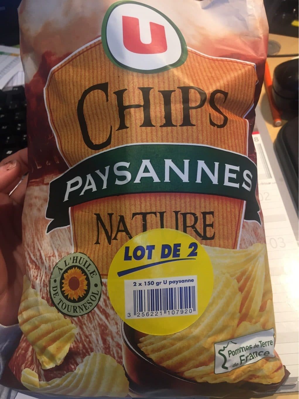 U Chips Paysanne packshot