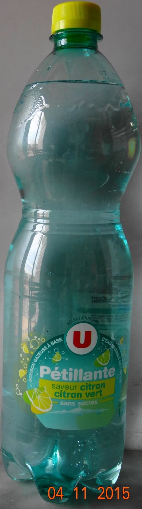 U Pétillante, saveur citon-citon vert packshot
