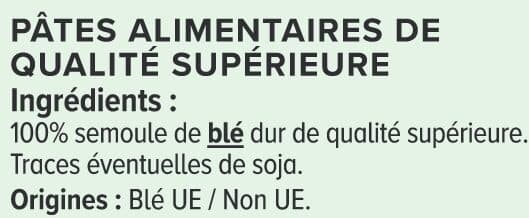 U Pâtes Spaghetti qualité supérieure, sachet cello de 1kg packshot