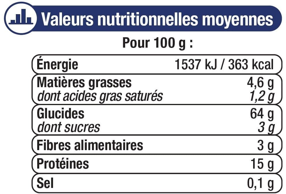 U Pâtes aux oeufs macaroni IGP d'Alsace packshot