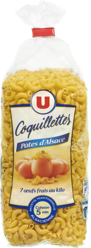 U Coquillettes IGP d'Alsace aux oeufs packshot