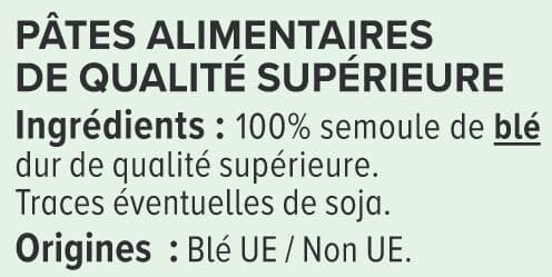 U Pâtes Macaroni qualité supérieure, paquet cello de 500g packshot