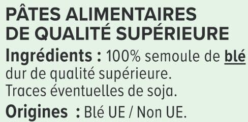 U Pâtes Coudes rayés qualité supérieure, paquet cello de 500g packshot
