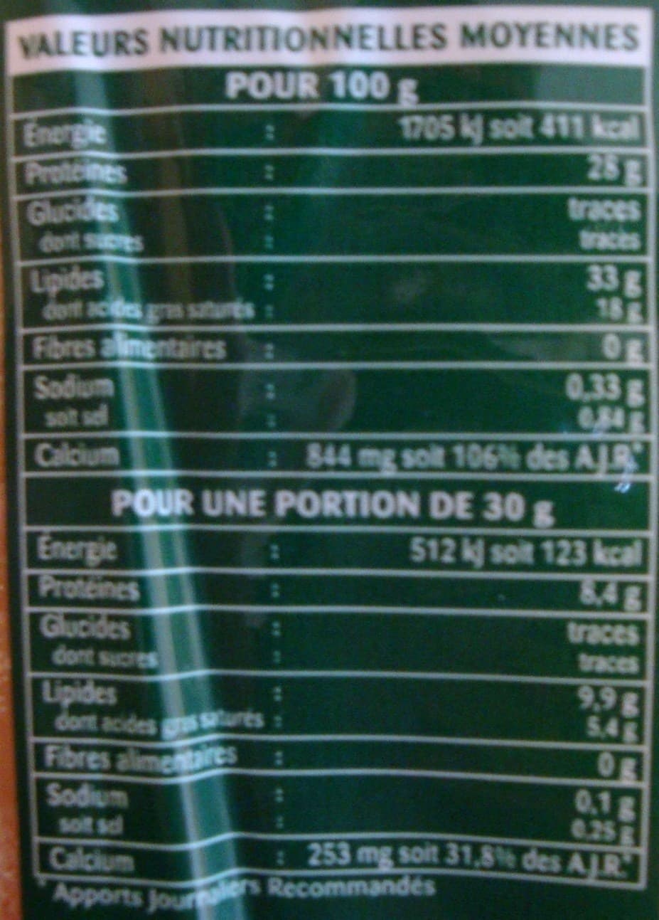 U Comté au lait cru de vache (33 % MG) packshot