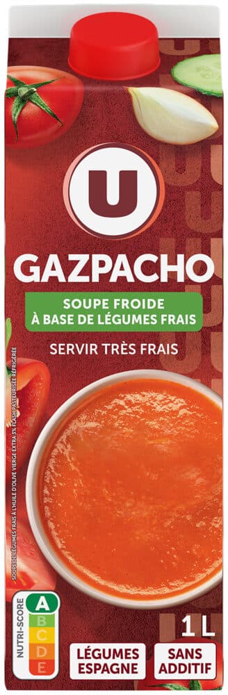 U Gazpacho brique de 1 litre packshot