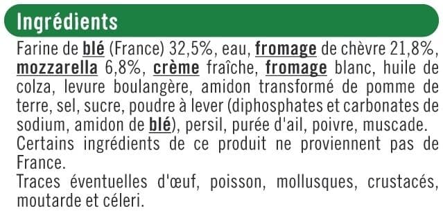 U Pizza au chèvre 320g packshot