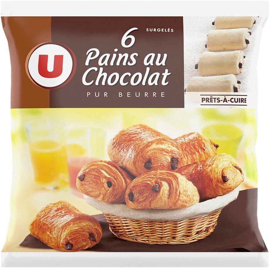 U Pain au chocolat pur beurre 6x70g packshot