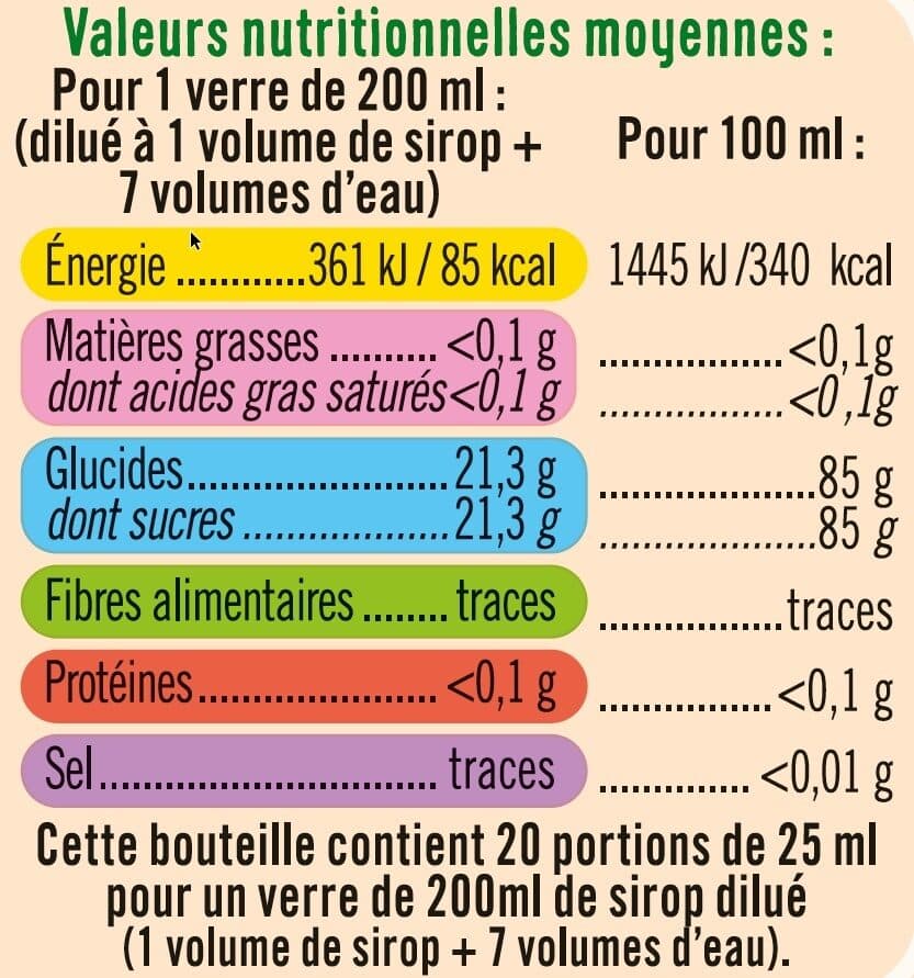 U Sirop de grenadine bouteille de 50cl packshot