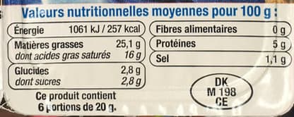 U Fromage nature à tartiner (25,1% MG) packshot
