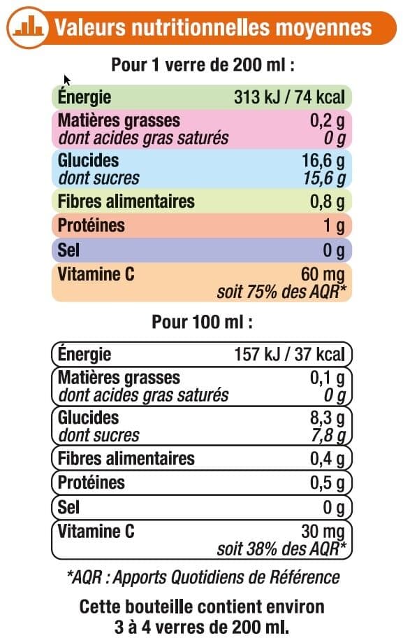 U Pur Jus d'Orange Fraîchement Pressé packshot