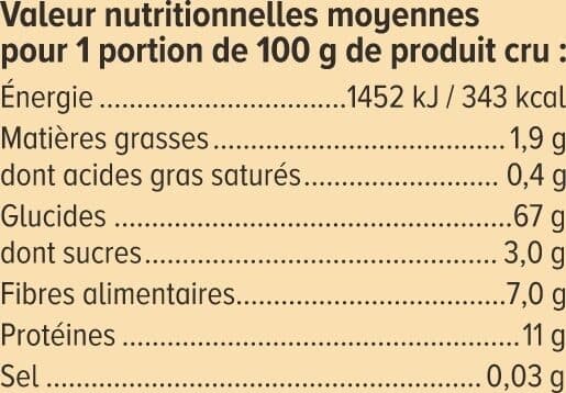 U Pâtes Coquillette au blé complet sachet de 500g packshot