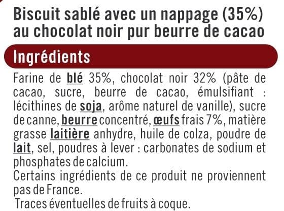 U Tartelettes au chocolat noir packshot