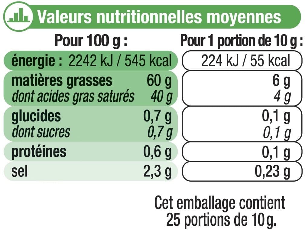 U Beurre demi-sel à teneur réduite en matière grasse Ma Prairie 60%mg packshot