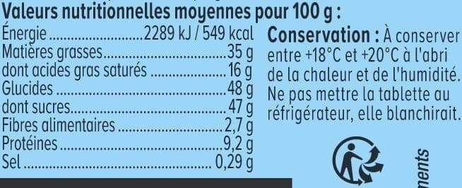 U Chocolat au lait avec éclats de noisettes 3 Tablettes de 100g packshot