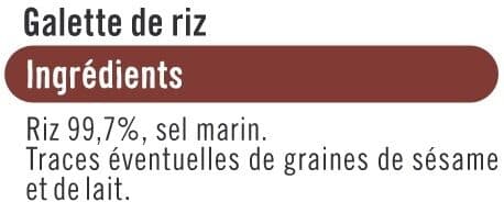 U Galette de riz 100g packshot