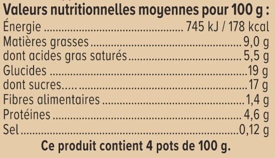 U Desserts lactés à la crème aux oeufs frais saveur chocolat 4x100g packshot