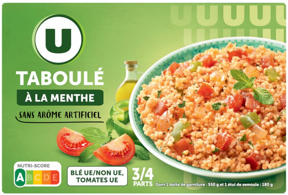 U Taboulé à la menthé, boite de 730g packshot