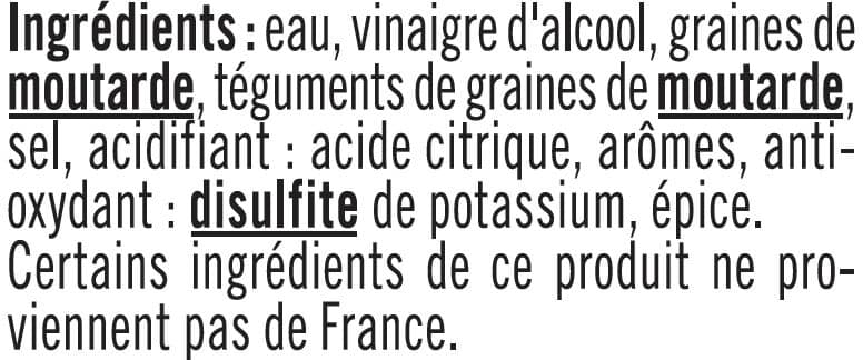 U Moutarde à l'ancienne bocal atlas de 350g packshot