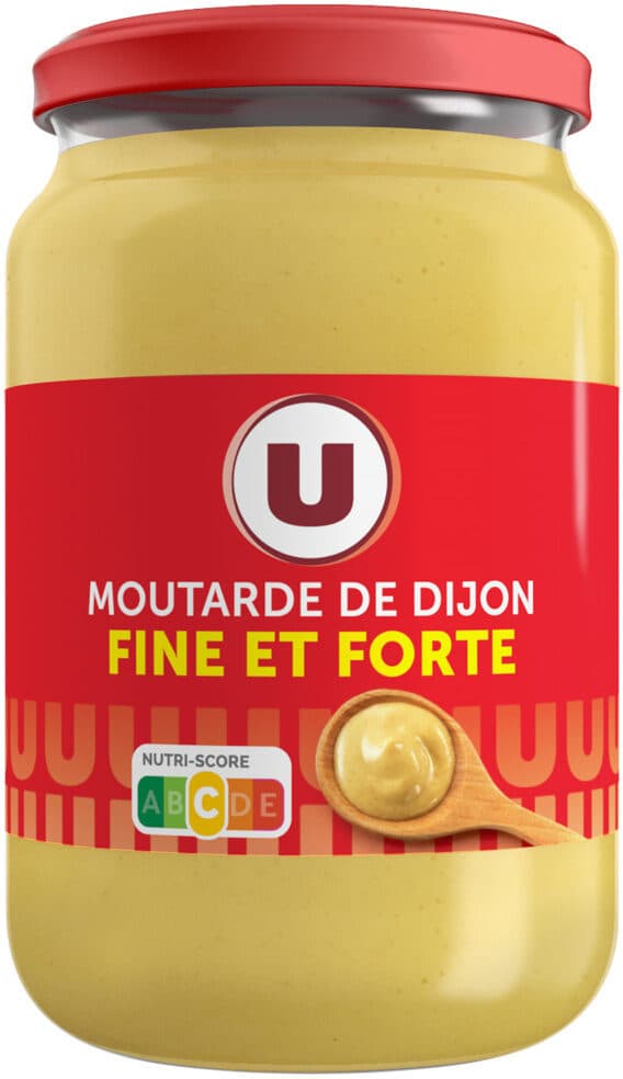 U Moutarde de Dijon bocal atlas de 37cl, 370g packshot