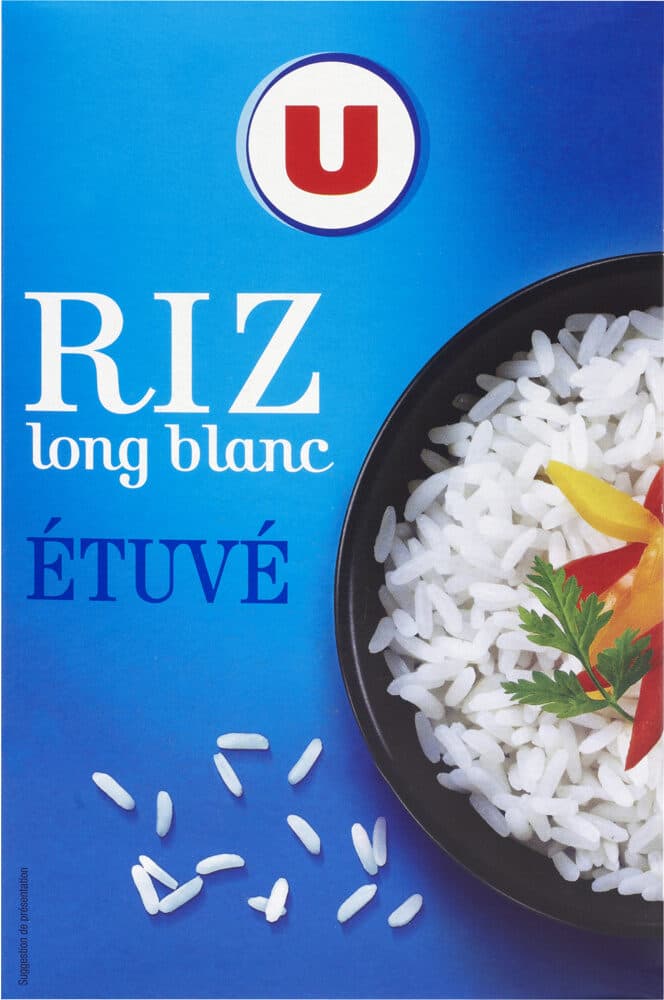 U Riz long grain étuvé packshot