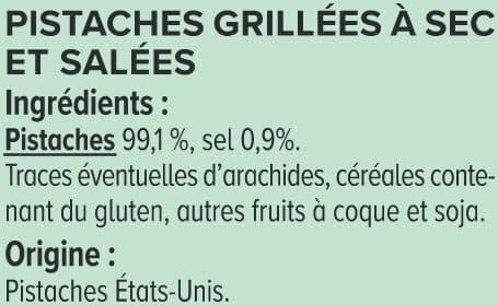U Pistache grillée à sec sachet de 150g packshot