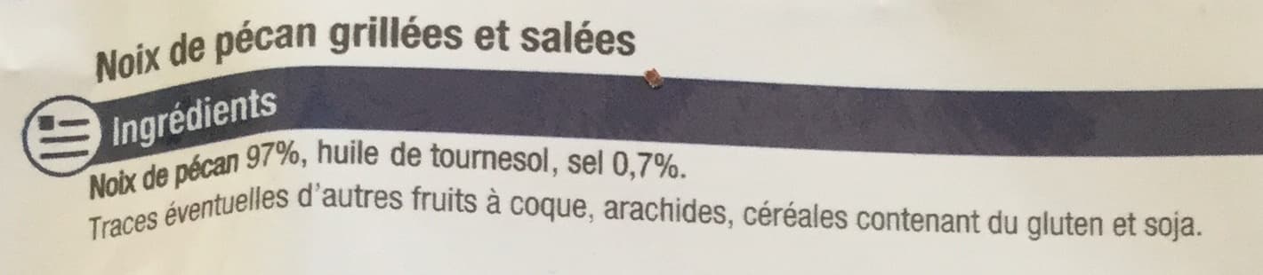 U Noix de Pécan grillées et salées packshot