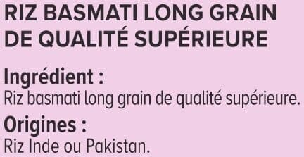 U Riz long basmati paquet aluminisé de 500g packshot