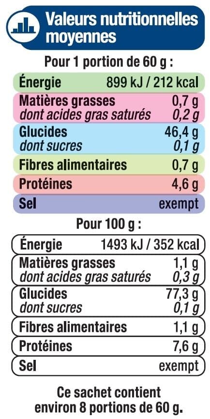 U Riz long thaï paquet aluminisé de 500g packshot