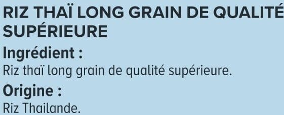 U Riz long thaï sachet carré en aluminium de 1kg packshot