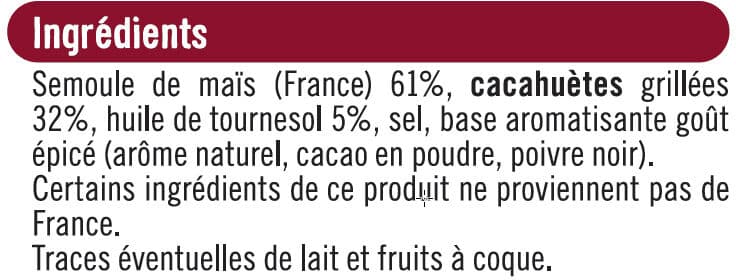 U Snacks goût cacahuètes packshot